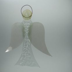 Glasengel Engel groß Kristall transparent 2