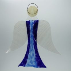 Glasengel Engel groß dunkelblau blau 2 2