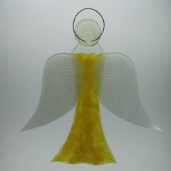 Glasengel Engel groß gelb 3