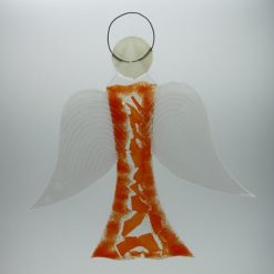 Glasengel Engel groß orange 1