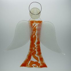 Glasengel Engel groß orange 3