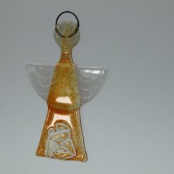 Glasengel Engel klein Kristall Orange 3