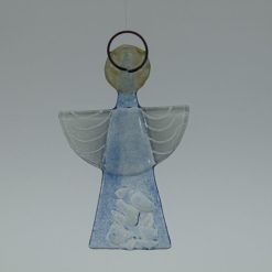 Glasengel Engel klein Kristall hellblau 2