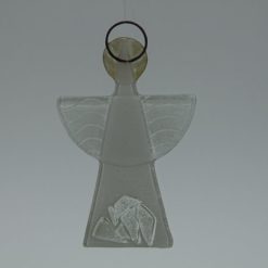 Glasengel Engel klein Kristall weiß 2