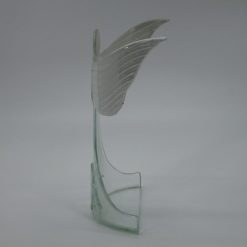 Glasengel Engel stehend oben Kristall transparent 2