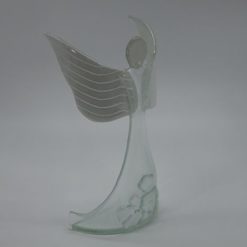 Glasengel Engel stehend oben Kristall transparent 5