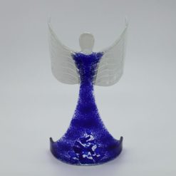 Glasengel Engel stehend oben dunkelblau blau 2 1