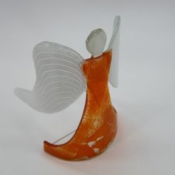 Glasengel Engel stehend orange 4
