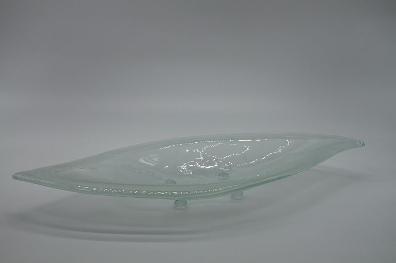 Glasschale Pistazie Lufteinschlüsse Matt 1