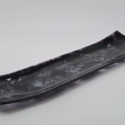Glasschale Schiff Metall schwarz 4