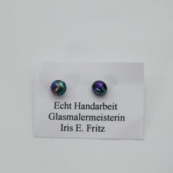 Glasschmuck Ohrstecker bunt 1