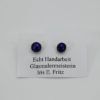 Glasschmuck Ohrstecker dunkelblau 1