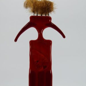 Glasfigur Indianer rot 5