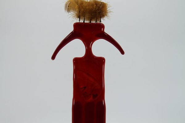 Glasfigur Indianer rot 5