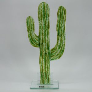 Glasfigur Kaktus grün 1