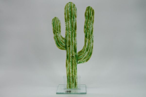 Glasfigur Kaktus grün 1