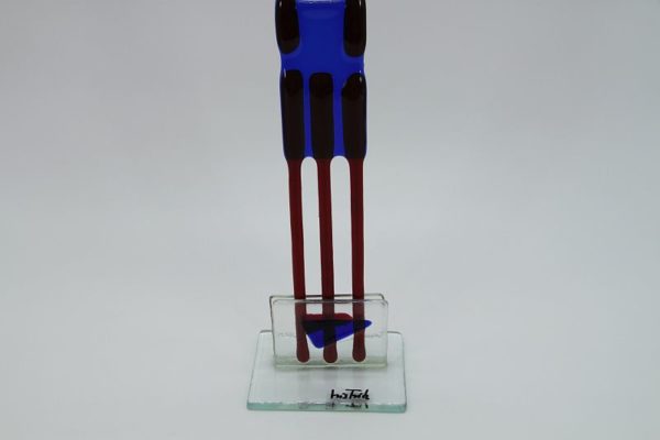 Glasfigur Skorbion rot blau 3