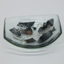 Glasschale klein Metall 2