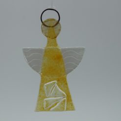 Glasengel Engel klein Kristall gelb 1