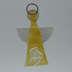 Glasengel Engel klein Kristall gelb 2