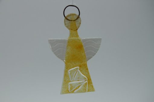 Glasengel Engel klein Kristall gelb 2