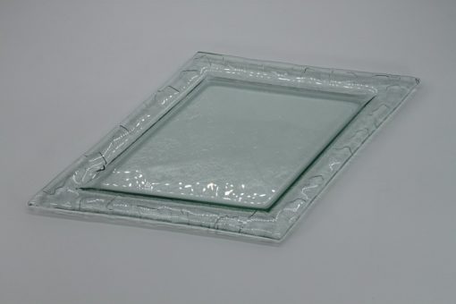 Glasschale Raute transparent 1