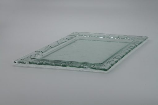 Glasschale Raute transparent 2