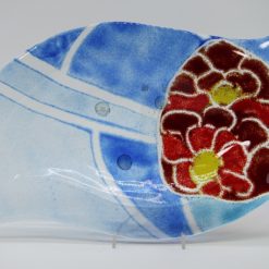 Glasschale Niere Blume 2