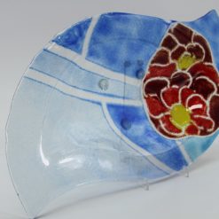 Glasschale Niere Blume 4