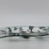 Glasschale Niere Metall 1