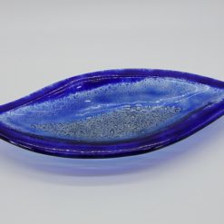 Glasschale Pistazie blau 1