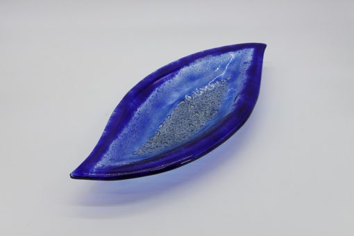 Glasschale Pistazie blau 2