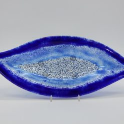 Glasschale Pistazie blau 4